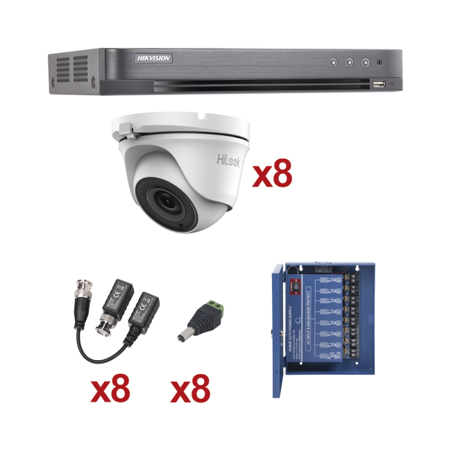 Kit Turbohd P Dvr Canales C Maras Turret Exterior Mm