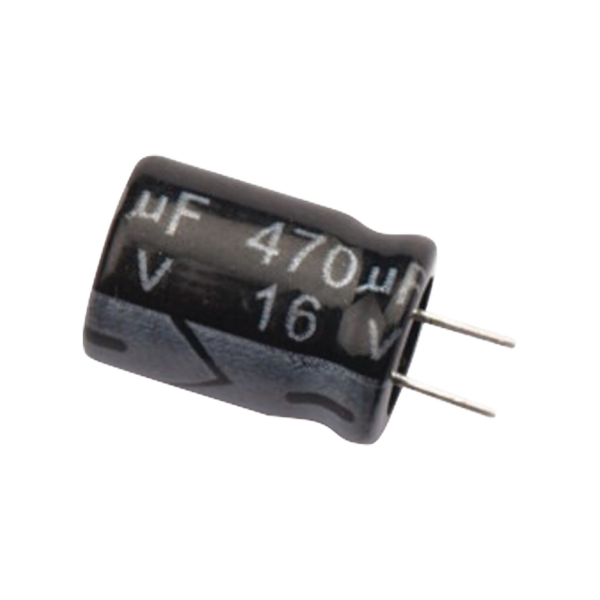 Capacitor Electrolítico 470 MF 16 V. - SYSCOM 0470M0016V. Radiocomunicación SYSCOM 0470M0016V