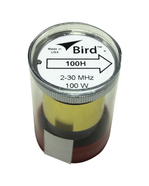 Elemento de 100 Watt en linea 7/8" para Wattmetro BIRD 43 en Rango de Frecuencia de 2 a 30 MHz. - BIRD TECHNOLOGIES 100H. Radiocomunicación BIRD TECHNOLOGIES 100H