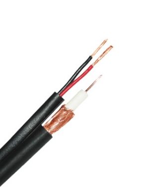 Cable RG6 con 2 Cables Calibre 18 para Alimentación