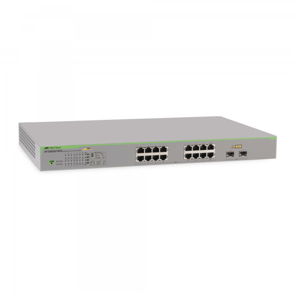 Switch PoE+ Gigabit WebSmart de 16 puertos 10/100/1000 Mbps (2 x Combo) + 2 puertos gigabit SFP (Combo)
