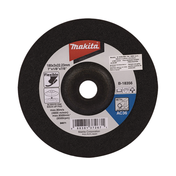 DISCO DE DESBASTE MAKITA 4 1/2" - MAKITA B18297. Automatización  e Intrusión MAKITA B18297