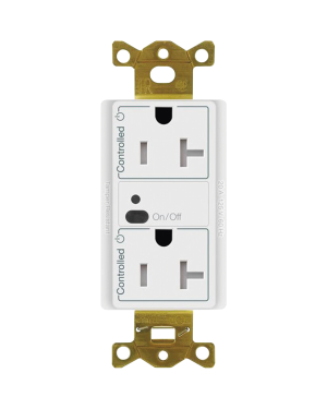 Receptaculo inalambrico Lutron VIVE / 20 A - LUTRON ELECTRONICS CAR2S-20-STR-WH. Automatización  e Intrusión LUTRON ELECTRONICS CAR2S-20-STR-WH