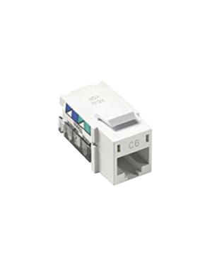 Adaptador jack telefonico Cat 6 (8 pin) Phone - LUTRON ELECTRONICS CON-1PC6-WH. Automatización  e Intrusión LUTRON ELECTRONICS CON-1PC6-WH