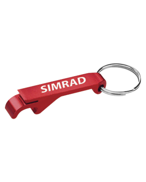 Destapador de aluminio con logo simrad - SIMRAD DESTAPA-SIM. Radiocomunicación SIMRAD DESTAPA-SIM