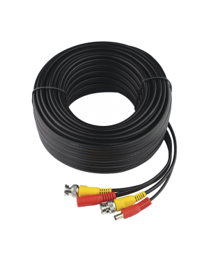 Cable Coaxial armado con conector BNC y Alimentación