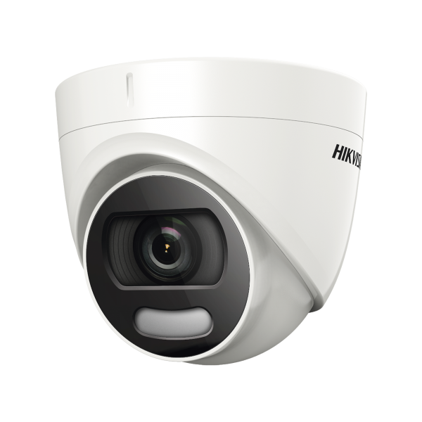 Domo TURBOHD 1080p / Imagen a color 24/7 / Lente 2.8 mm / 20 mts Luz Blanca / Exterior IP67 / WDR 120 dB - HIKVISION DS-2CE72DFT-FC28. Videovigilancia HIKVISION DS-2CE72DFT-FC28