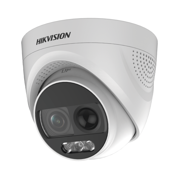 Domo TURBO 1080p / Imagen a color 24/7 / Lente 2.8 mm / Luz Blanca 20 mts / Exterior IP67 / WDR 130dB / Sensor PIR / Salida de alarma - HIKVISION DS-2CE72DFT-PIRXOF28. Videovigilancia HIKVISION DS-2CE72DFT-PIRXOF28