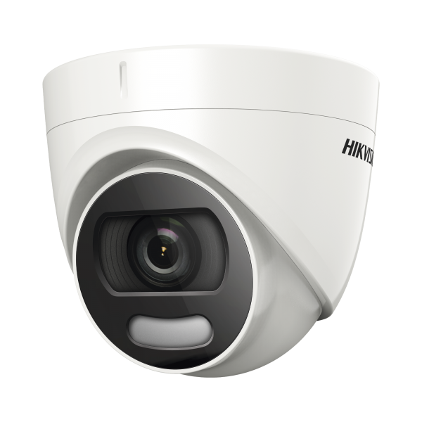 Domo TURBOHD 5 Megapixel / Imagen a color 24/7 / Lente 2.8 mm / 20 mts Luz Blanca / Exterior IP67 / WDR 130 dB - HIKVISION DS-2CE72HFT-F28. Videovigilancia HIKVISION DS-2CE72HFT-F28