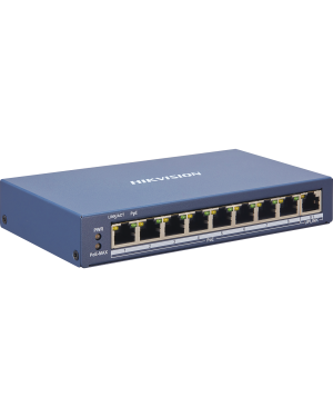 Switch PoE Administrable / 300 Metros LARGA DISTANCIA / Configuración WEB / 8 Puertos PoE 802.3 af/at  100 Mbps / 1 Puerto Gigabit / Compatible con Hik-Central - HIKVISION DS-3E1309P-EI. Videovigilancia HIKVISION DS-3E1309P-EI