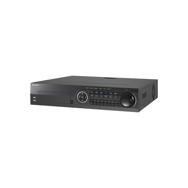 DVR 8 Megapixel / 8 Canales TURBOHD + 8 Canales IP / 8 Bahías de Disco Duro / 8 canales de Audio / 16 Entradas de Alarma - HIKVISION DS-8108HUHI-K8. Videovigilancia HIKVISION DS-8108HUHI-K8