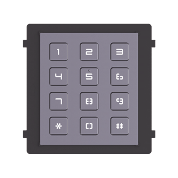 Módulo de Teclado para Frente de Calle  Modular / Desbloqueo de Puerta Mediante Código / Llamada a monitor. - HIKVISION DS-KD-KP. Videovigilancia HIKVISION DS-KD-KP