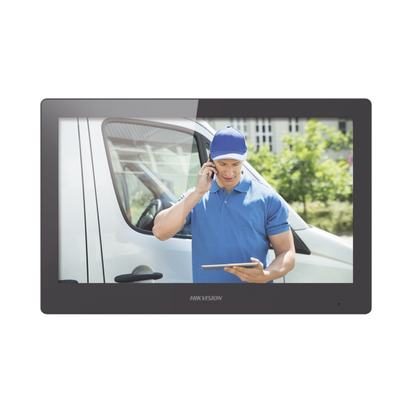 Monitor Touch Screen 10" para Videoportero IP Modular / Video en Vivo / WiFi / Apertura Remota / llamada entre monitores / Audio de dos vías / Policarbonato - HIKVISION DS-KH8520-WTE1. Videovigilancia HIKVISION DS-KH8520-WTE1