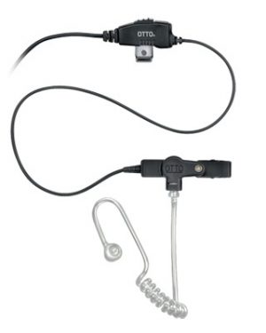 Micrófono-Audífono de 1 cable con tubo acústico para Motorola DEP450