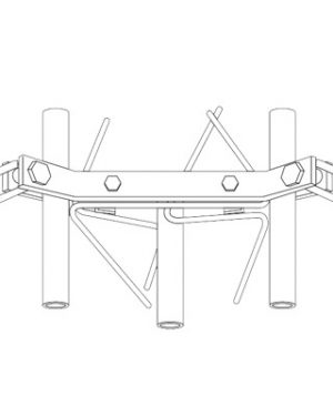 Brida para torre 45G/45GSR - ROHN GA45GD. Radiocomunicación ROHN GA45GD