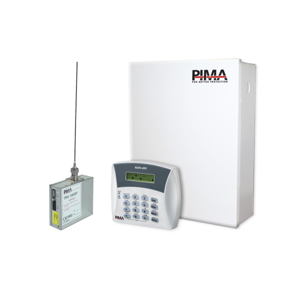 Kit de alarma de 6 zonas con teclado alfanumérico y radio de frecuencia media 450-470Mhz - PIMA H6-RXN400-M. Automatización  e Intrusión PIMA H6-RXN400-M