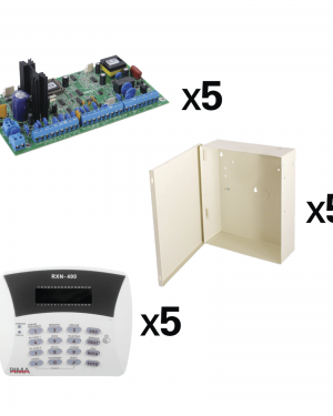 Kit de 5 paneles de alarma HUNTER8 + 5 teclados RXN400 - PIMA H8-RXN400-KIT5. Automatización  e Intrusión PIMA H8-RXN400-KIT5
