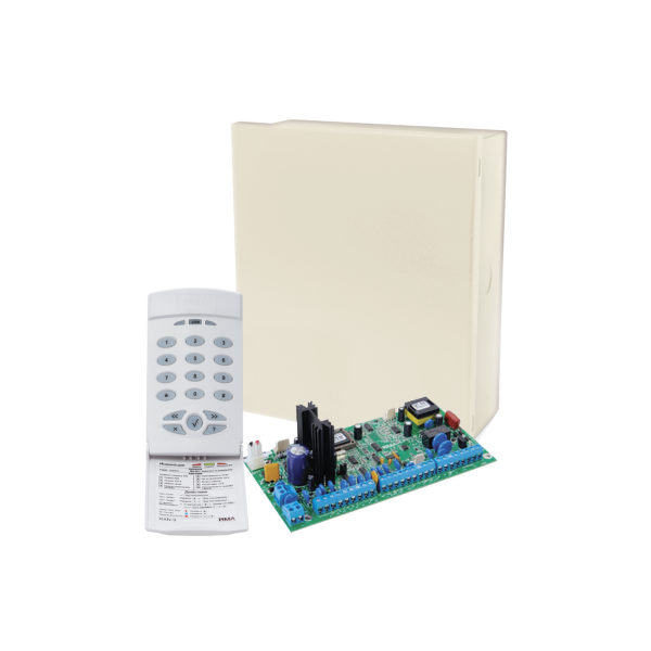 Kit de Alarma de 8-16 Zonas y Teclado LED 9 zonas. Cuádruple comunicador Radio/Teléfono/IP/GSM. Incluye gabinete - PIMA H8-RXN9. Automatización  e Intrusión PIMA H8-RXN9