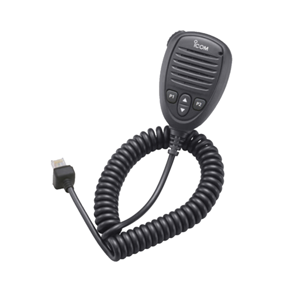 Micrófono de mano con botones incluidos arriba/abajo para radio móvil aéreo IC-A120 - ICOM HM-217. Radiocomunicación ICOM HM-217