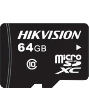 Memoria Micro SD / Clase 10 de 64 GB / Especializada Para Videovigilancia / Compatibles con cámaras HIKVISION - HIKVISION HS-TF-L2/64G/P. Videovigilancia HIKVISION HS-TF-L2/64G/P