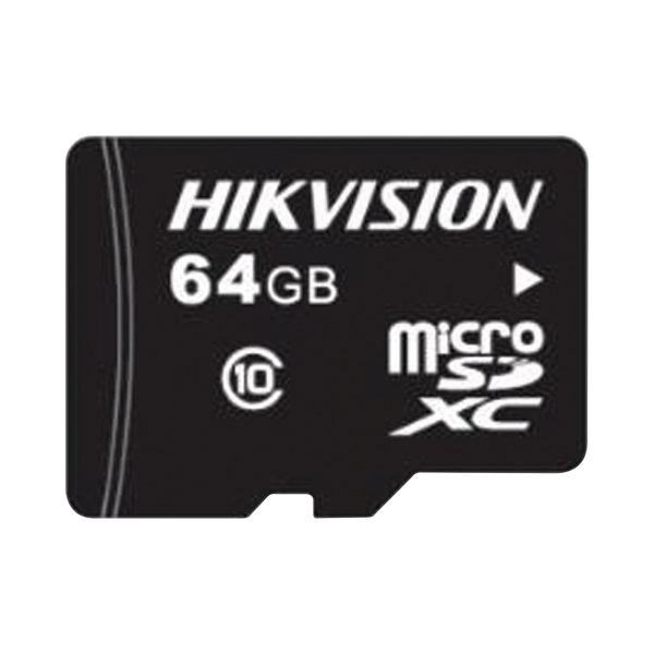 Memoria Micro SD / Clase 10 de 64 GB / Especializada Para Videovigilancia / Compatibles con cámaras HIKVISION - HIKVISION HS-TF-L2/64G/P. Videovigilancia HIKVISION HS-TF-L2/64G/P