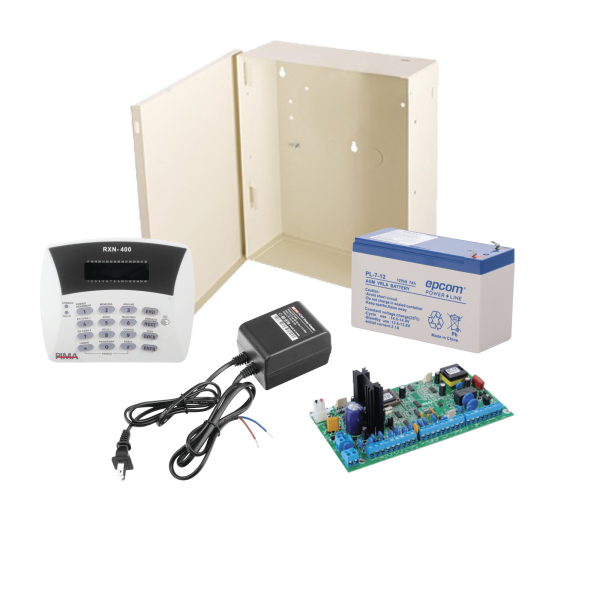 Kit de Alarma Hunter8 para uso de Transmisor Radio incluye Panel de Alarma