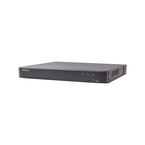 DVR 4 Megapixel / 8 Canales TURBOHD + 4 Canales IP / Detección de Rostros / 1 Bahía de Disco Duro / 8 Canales de Audio / Salida de Vídeo en 4K - HIKVISION IDS-7208HQHI-M1(A)/S. Videovigilancia HIKVISION IDS-7208HQHI-M1(A)/S