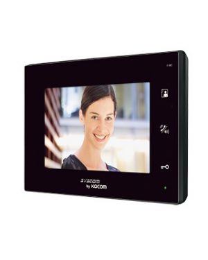 Monitor adicional color negro manos libres con pantalla LCD a color de 7" - KOCOM KCV-A374B. Videovigilancia KOCOM KCV-A374B
