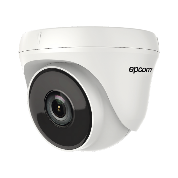 Eyeball TURBOHD 720p / Gran Angular 92º / Lente 2.8 mm / IR EXIR Inteligente 20 mts / Interior / TVI-AHD-CVI-CVBS / dWDR - EPCOM LE7-TURBO-IG2. Videovigilancia EPCOM LE7-TURBO-IG2