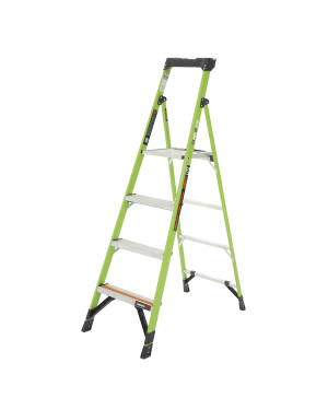 Escalera de Aluminio + Fibra de Vidrio de 1.8m con Soporte para Herramienta. !La Más Liviana del Mundo! - Little Giant Ladder Systems MIGHTYLITE-6-IA. Videovigilancia Little Giant Ladder Systems MIGHTYLITE-6-IA