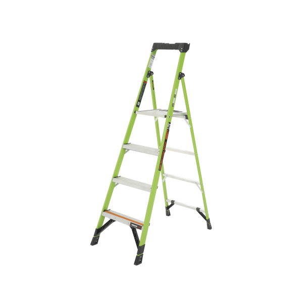 Escalera de Aluminio + Fibra de Vidrio de 1.8m con Soporte para Herramienta. !La Más Liviana del Mundo! - Little Giant Ladder Systems MIGHTYLITE-6-IA. Videovigilancia Little Giant Ladder Systems MIGHTYLITE-6-IA