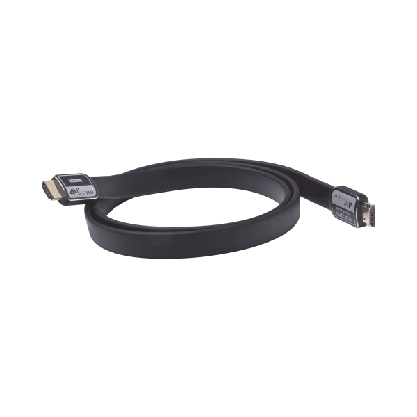Cable HDMI versión 2.0 plano de 1M (3.2 ft) optimizado para resolución 4K ULTRA HD - EPCOM POWERLINE PHDMI1M. Videovigilancia EPCOM POWERLINE PHDMI1M