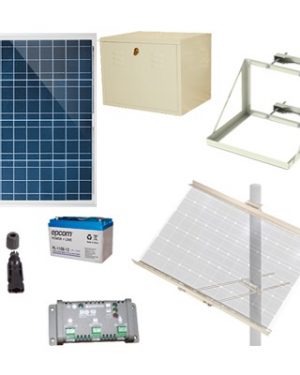 Kit Solar de 12 Vcd para alimentar energizador de cerca electrificada - EPCOM POWERLINE PL12K. Automatización  e Intrusión EPCOM POWERLINE PL12K