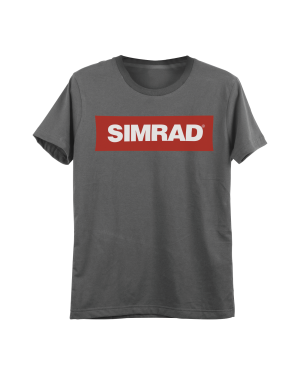 Playera gris talla extra grande con logo de SIMRAD. - SIMRAD PLA-SIM-XL. Radiocomunicación SIMRAD PLA-SIM-XL