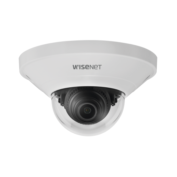 Cámara IP Tipo Mini Domo interior 2 Megapíxel / Lente 2.8 mm / WDR 120db / H.265 & WiseStream / Conteo de personas - Hanwha Techwin Wisenet QND-6011. Videovigilancia Hanwha Techwin Wisenet QND-6011