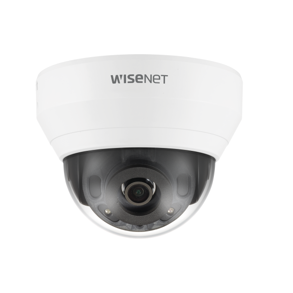 Cámara IP Tipo Domo Interior 2 Megapíxel / Lente 6mm / IR 20M / WDR 120db / H.265 & WiseStream / Micrófono Interconstruido - Hanwha Techwin Wisenet QND-6032R. Videovigilancia Hanwha Techwin Wisenet QND-6032R