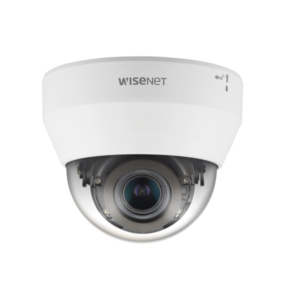 Cámara IP Tipo Domo Interior 2 Megapíxel / Lente Varifocal 3.2-10mm / IR 20M / WDR 120db / H.265 & WiseStream / Micrófono Interconstruido - Hanwha Techwin Wisenet QND-6082R. Videovigilancia Hanwha Techwin Wisenet QND-6082R