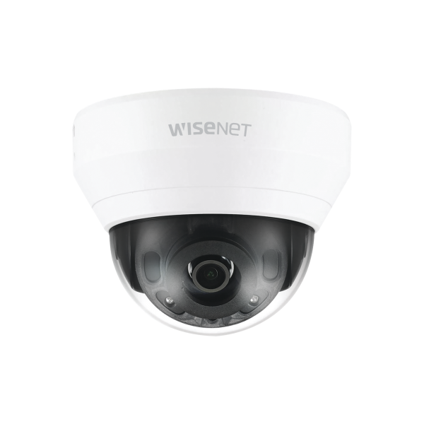 Cámara IP Tipo Domo Interior 4 Megapíxel / Lente 2.8mm / IR 20M / WDR 120db / H.265 & WiseStream / Micrófono Interconstruido - Hanwha Techwin Wisenet QND-7010R. Videovigilancia Hanwha Techwin Wisenet QND-7010R