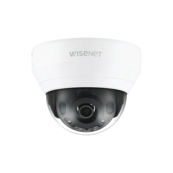 Cámara IP Tipo Domo Interior 4 Megapíxel / Lente 3.6mm / IR 20M / WDR 120db / H.265 & WiseStream / Micrófono Interconstruido - Hanwha Techwin Wisenet QND-7020R. Videovigilancia Hanwha Techwin Wisenet QND-7020R