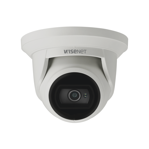 Cámara IP Tipo FlatEye Antivandálica 5 Megapíxel / Lente 2.8 mm / IR 20M / WDR 120db / IP67 / IK10 / H.265 & WiseStream - Hanwha Techwin Wisenet QNE-8011R. Videovigilancia Hanwha Techwin Wisenet QNE-8011R