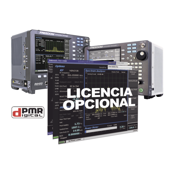 Opción de Software para prueba dPMR (Radio Móvil Privado Digital) en R8000 / R8100. - FREEDOM COMMUNICATION TECHNOLOGIES R8-DPMR. Radiocomunicación FREEDOM COMMUNICATION TECHNOLOGIES R8-DPMR