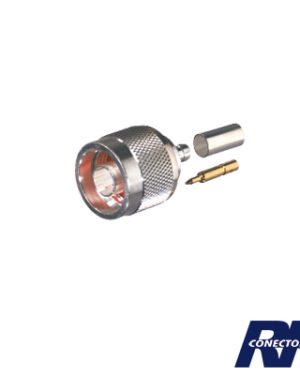 Conector N Macho de anillo plegable para cable RG-174/U