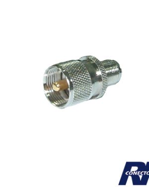 Adaptador de conector TNC Hembra a UHF macho (PL-259). - RF INDUSTRIES