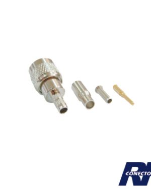 Conector mini UHF Macho de anillo plegable para cable RG-174/U