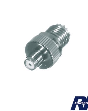 Adaptador de conector Mini UHF Hembra a SMA Hembra. - RF INDUSTRIES