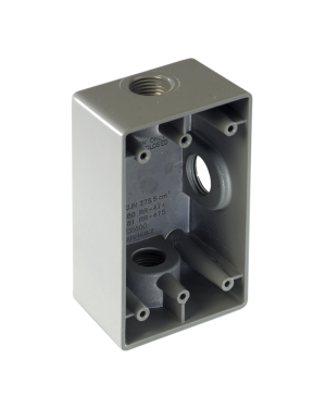 Caja Condulet FS de 1/2" ( 12.7 mm) con tres bocas a prueba de intemperie. - RAWELT RR-0480. Videovigilancia RAWELT RR-0480