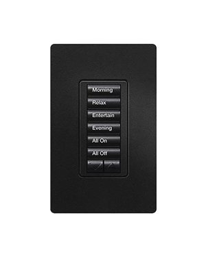 TEC SEETOUCH 6 BOT SUBE/BAJA CLR NEGRO NIGTH - LUTRON ELECTRONICS RRD-W6BRL-MN. Automatización  e Intrusión LUTRON ELECTRONICS RRD-W6BRL-MN