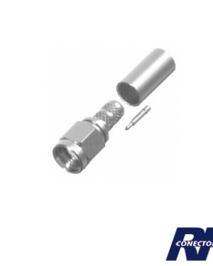 Conector SMA Macho de anillo plegable para Cable RG-142/U. - RF INDUSTRIES