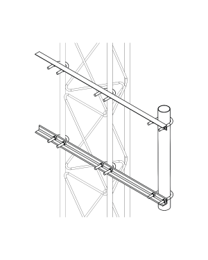 Brazo Lateral Liviano para Tramo STZ30G Galvanizado por Inmersión en Caliente. - SYSCOM TOWERS S-BRA-LI-30G. Radiocomunicación SYSCOM TOWERS S-BRA-LI-30G