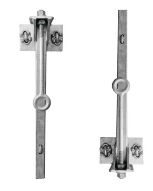 Par de Herrajes para sujeción de línea de vida para STZ90G. - SYSCOM TOWERS SHE-LV90. Radiocomunicación SYSCOM TOWERS SHE-LV90